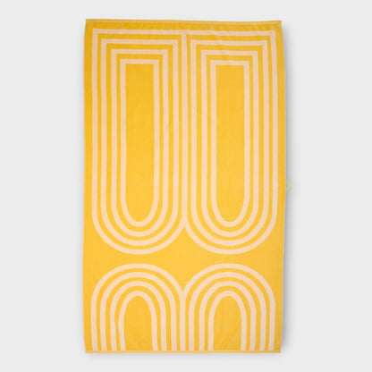 Lateral Objects 'Arc' Large Cotton Beach Towel