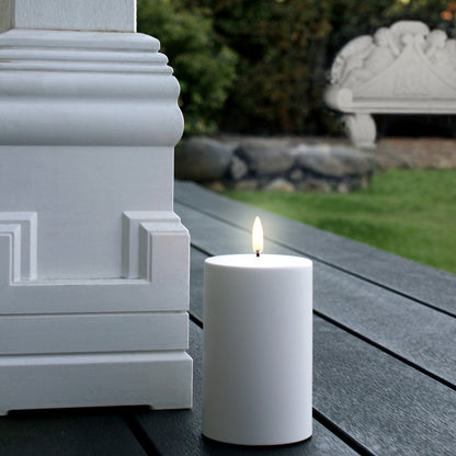 Uyuni Outdoor Pillar Candle - Ivory White