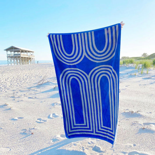 Lateral Objects 'Arc' Large Cotton Beach Towel