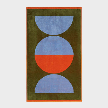 Lateral Objects 'Ellipse' Large Cotton Beach Towel