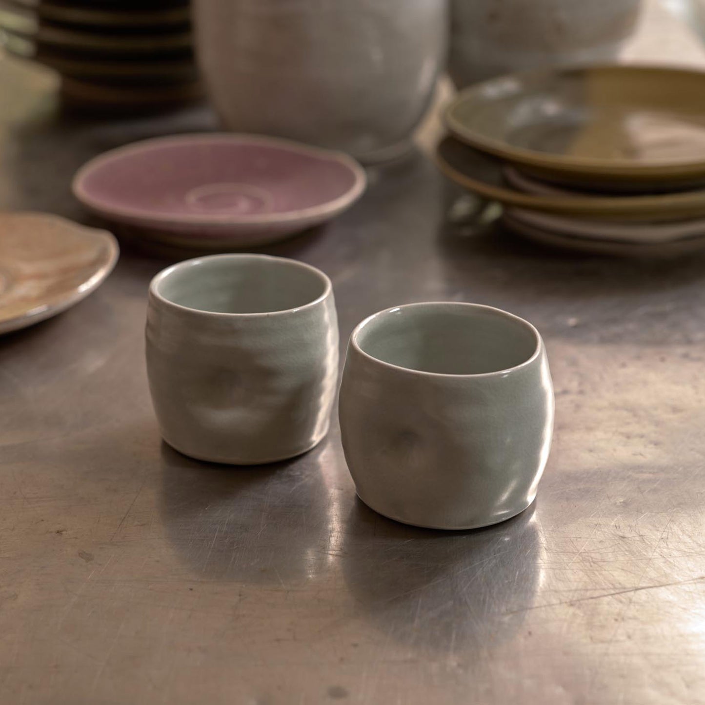 Handmade Small Ceramic Rustic Coffee Cups