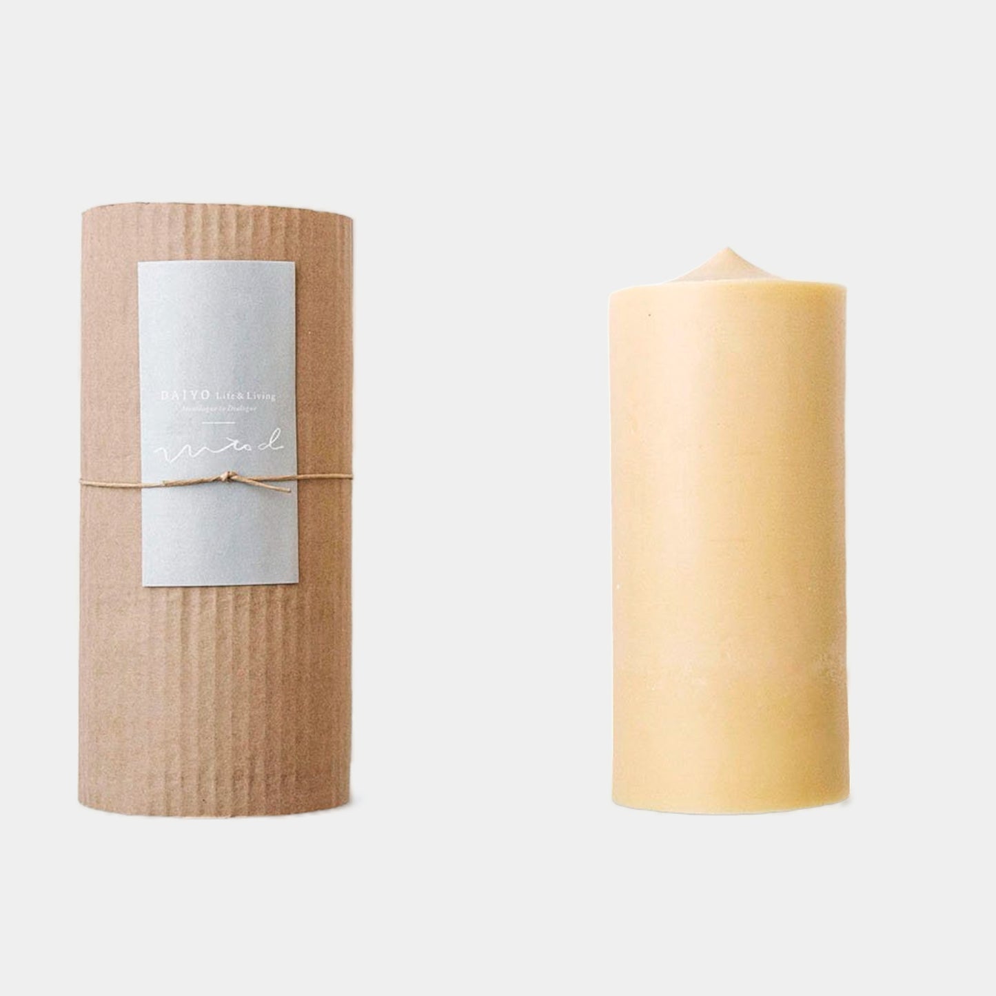 Rice Bran Wax Pillar Candles