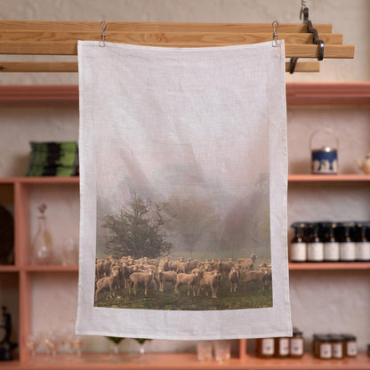 Holmbrae Printed 100% Linen Tea Towel