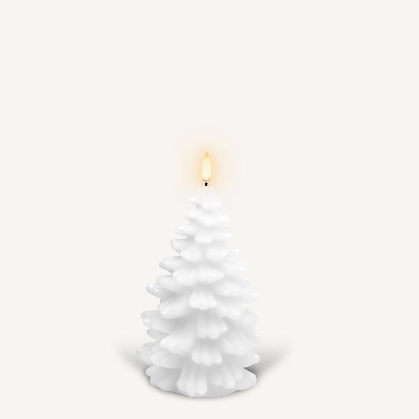 Uyuni Real Wax Flameless Christmas Tree Candle - Nordic White