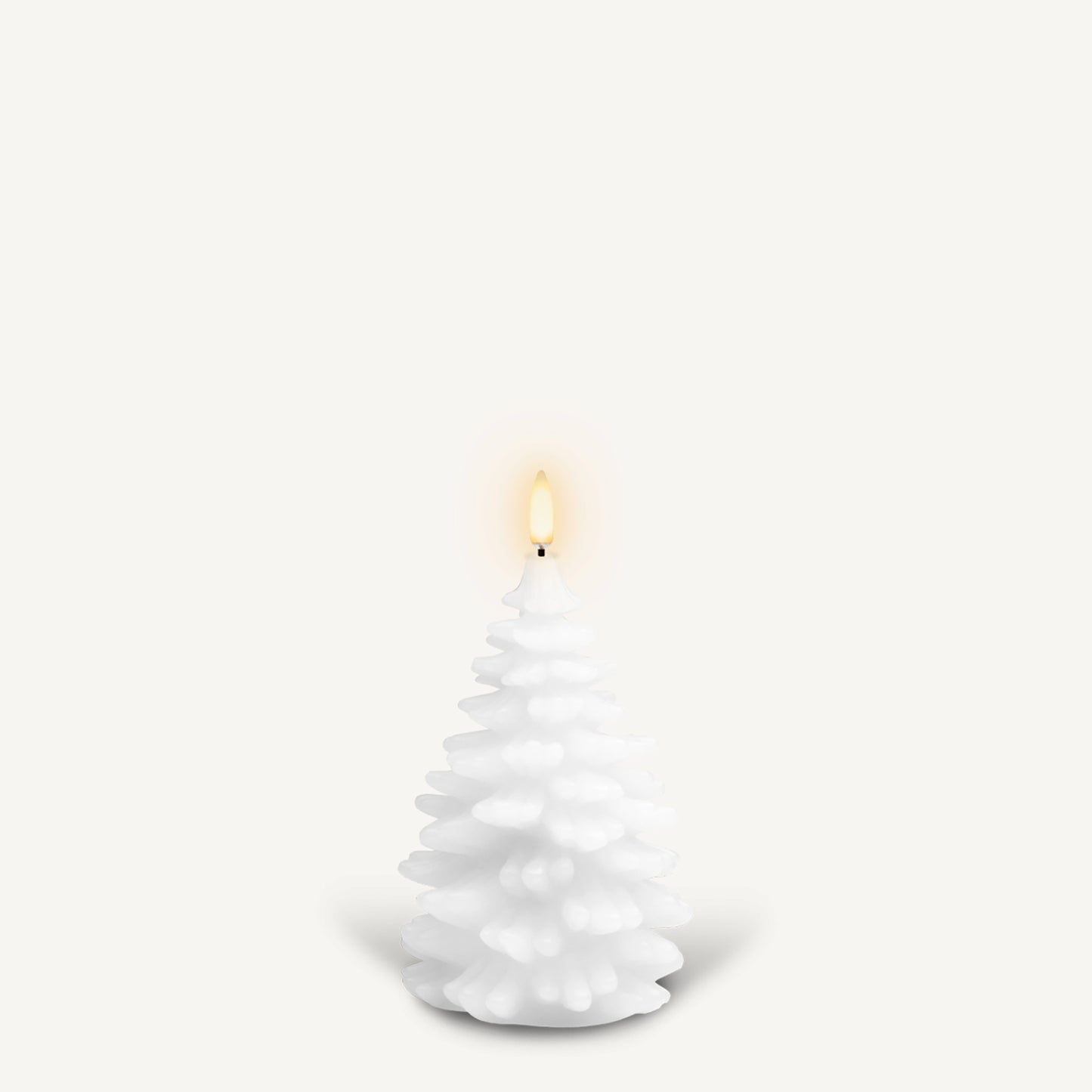 Uyuni Real Wax Flameless Christmas Tree Candle - Nordic White