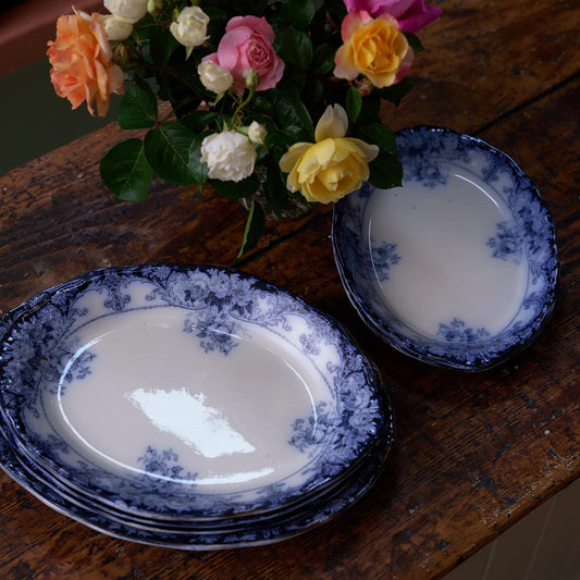 Antique Blue and white Serving Platters