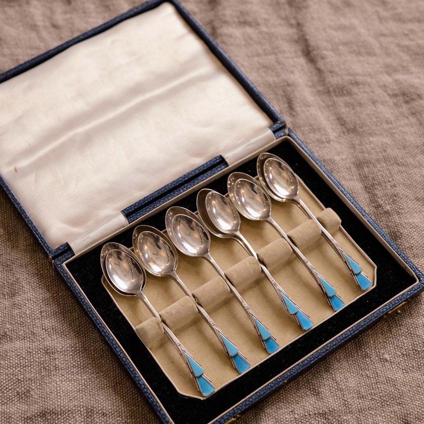 Sterling Silver Vintage Coffee Spoon and Teaspoon Set